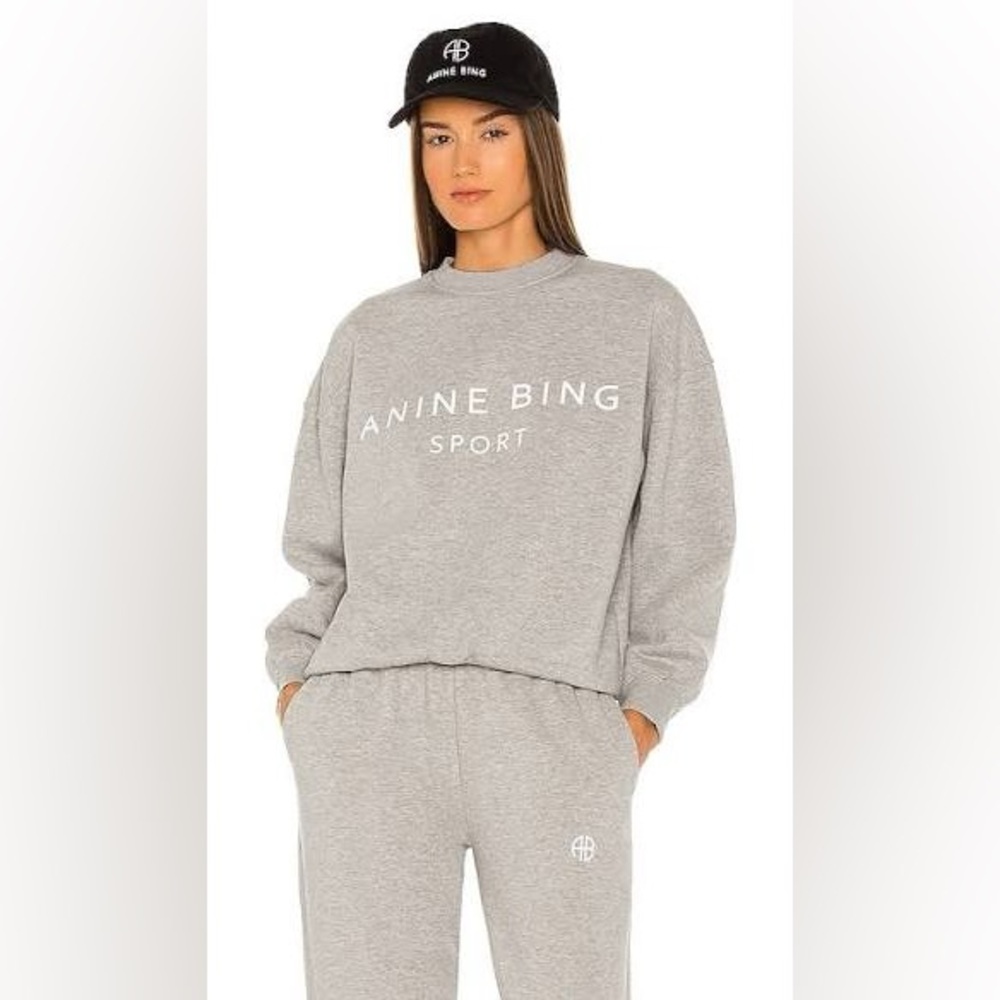 Anine Bing Evan Sweatshirt Grey XXS